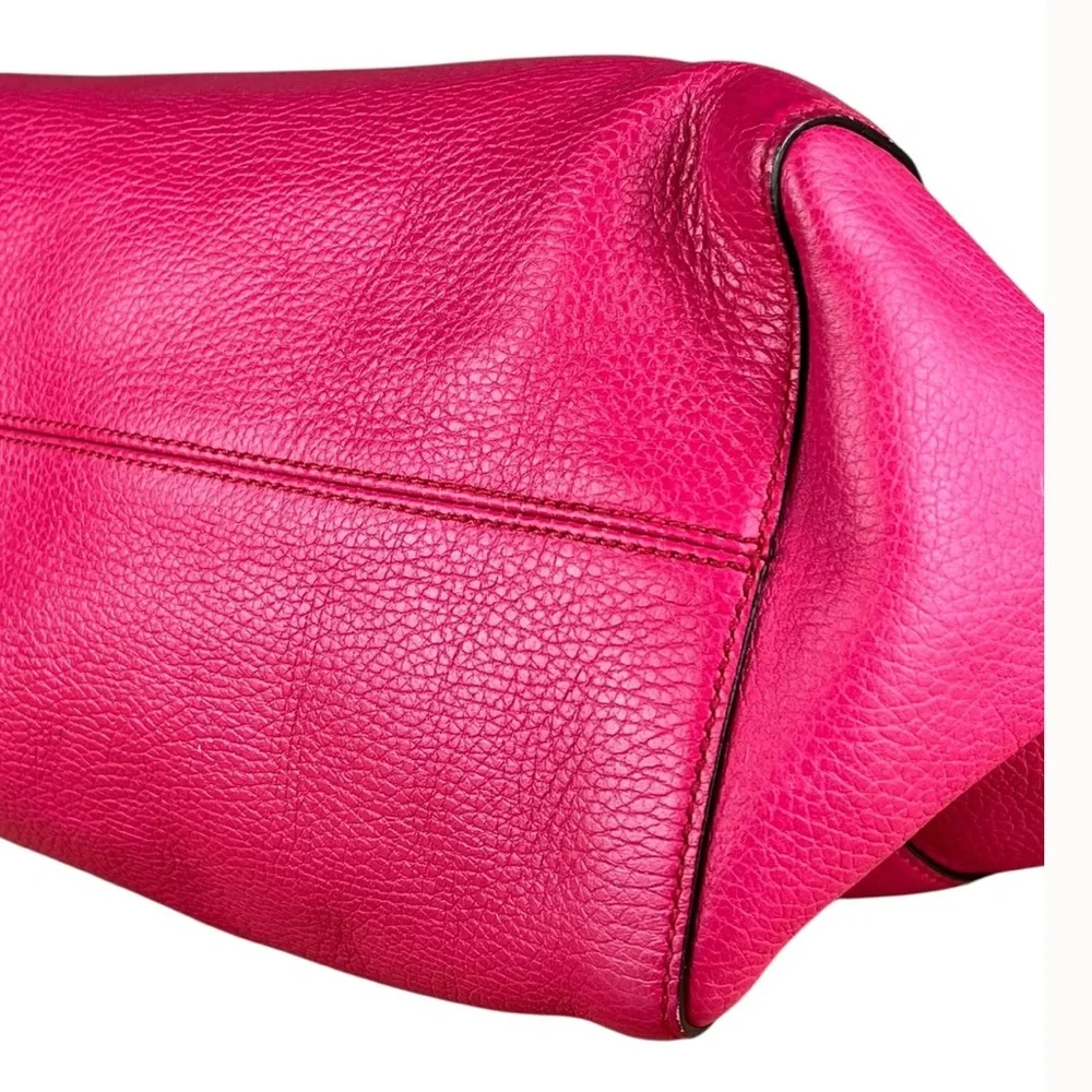 GUCCI PINK SWING TOTE 354408 pebbled leather Shopper Travel Work Everyday Bag EC - Picture 10 of 16